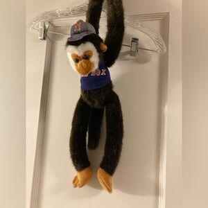 Boston Red Sox - Brown Hanging Vintage Monkey Plush - Attachable Paws - MLB